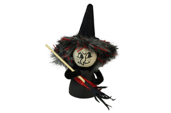 Čarodějnice s kloboukem v sáčku, 13cm